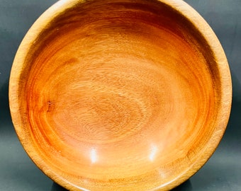 Small handturned Bishopwood bowl with beautiful grain lines