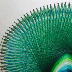 String Design Peacock Oval String Art Peacock Colors - Etsy