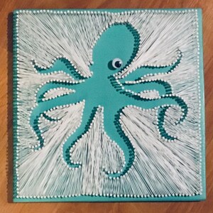 String Art Octopus - Negative Space - Etsy
