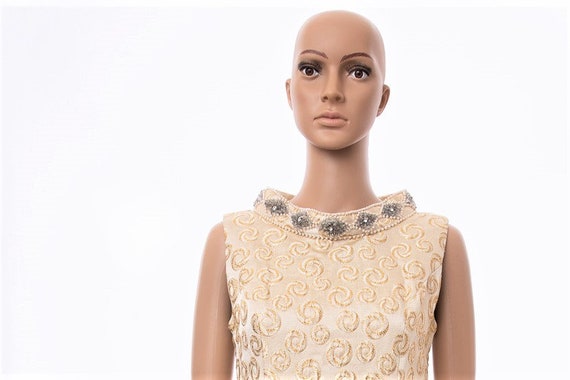Vintage Cream Semi-Formal Dress