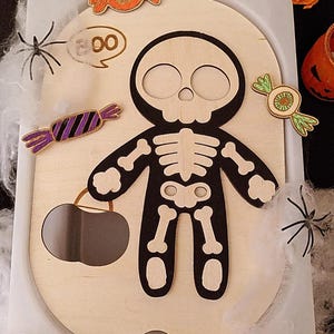FICHIER NUMERIQUE - Squelette Halloween Insert Trofast/Flisat