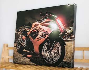 Motorcycle Canvas Art -- Suzuki Hayabusa