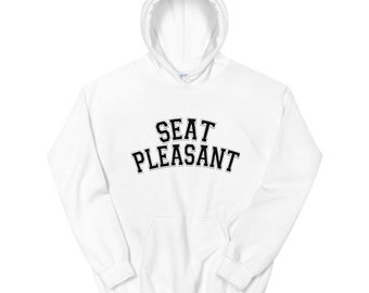 Seat Pleasant Unisex Hoodie - black text