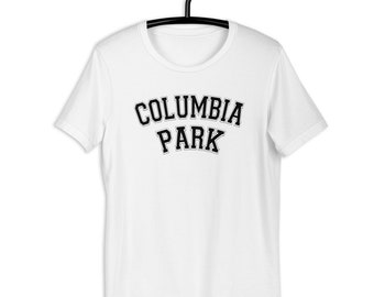 Columbia Park - Black Text - Soft Short-Sleeve Unisex T-Shirt