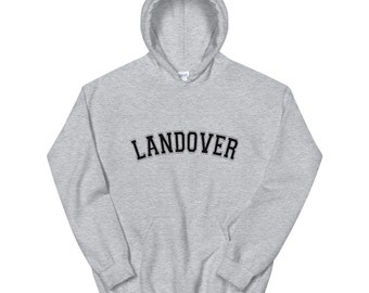 Landover - black text - Unisex Hoodie