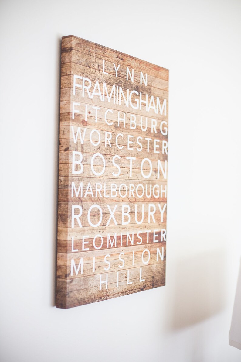 Custom Text Canvas Art Beautiful Wall Poster Hometown | Etsy