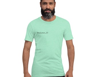 Southwest DC - Soft Short-Sleeve Unisex T-Shirt - Black Typeface