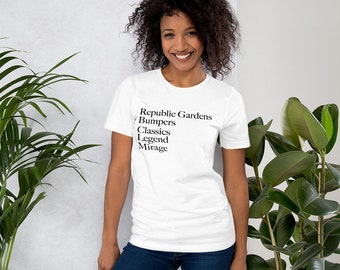 90s DMV Clubs - Black text - Tee Shirt