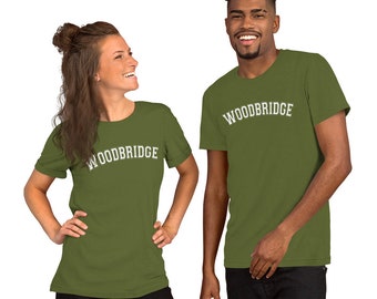 Woodbridge - White Text - Soft Short-Sleeve Unisex T-Shirt