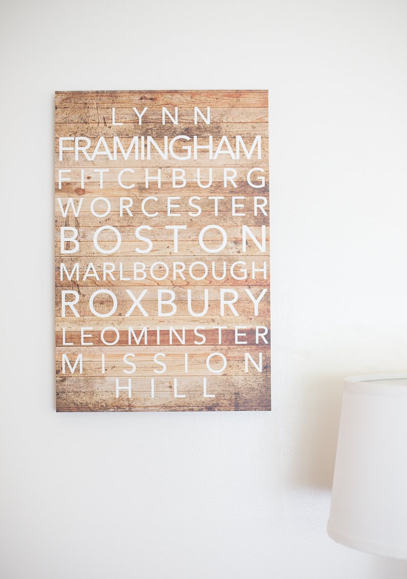 Custom Text Canvas Art Beautiful Wall Poster Hometown | Etsy