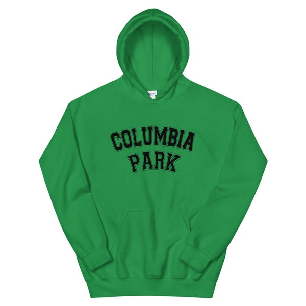 Columbia Park Unisex Hoodie - black text