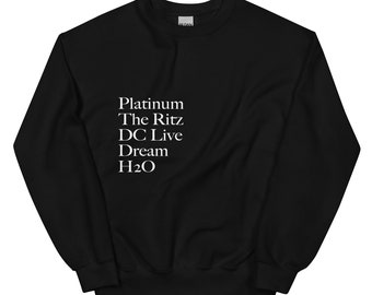 2000s DMV Clubs, White Text Unisex Sweatshirt