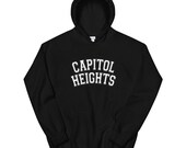 Capitol Heights Unisex Hoodie - white text