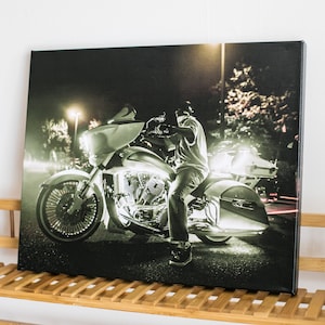 Motorcycle Canvas Art -- Bagger