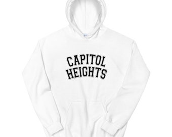 Capitol Heights Unisex Hoodie - black text