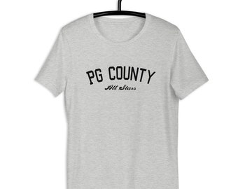 PG County - Black Text - Soft Short-Sleeve Unisex T-Shirt