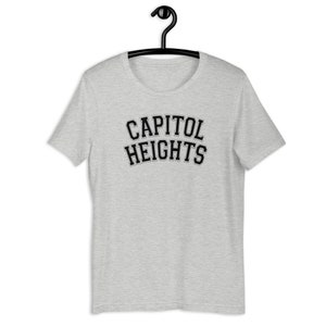 Capitol Heights - Black Text - Soft Short-Sleeve Unisex T-Shirt