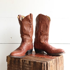 8 D Mannen Laramie Tan Buckaroo Western laarzen ronde teen 8 D Mannen Laramie Tan Buckaroo Western laarzen ronde teen