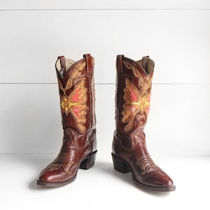 8 D Mannen Laramie Tan Buckaroo Western laarzen ronde teen 8 D Mannen Laramie Tan Buckaroo Western laarzen ronde teen