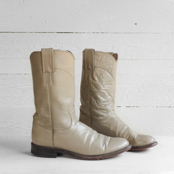 cream colored boots
