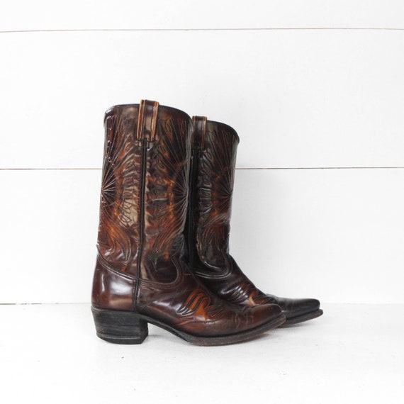 peacock cowboy boots