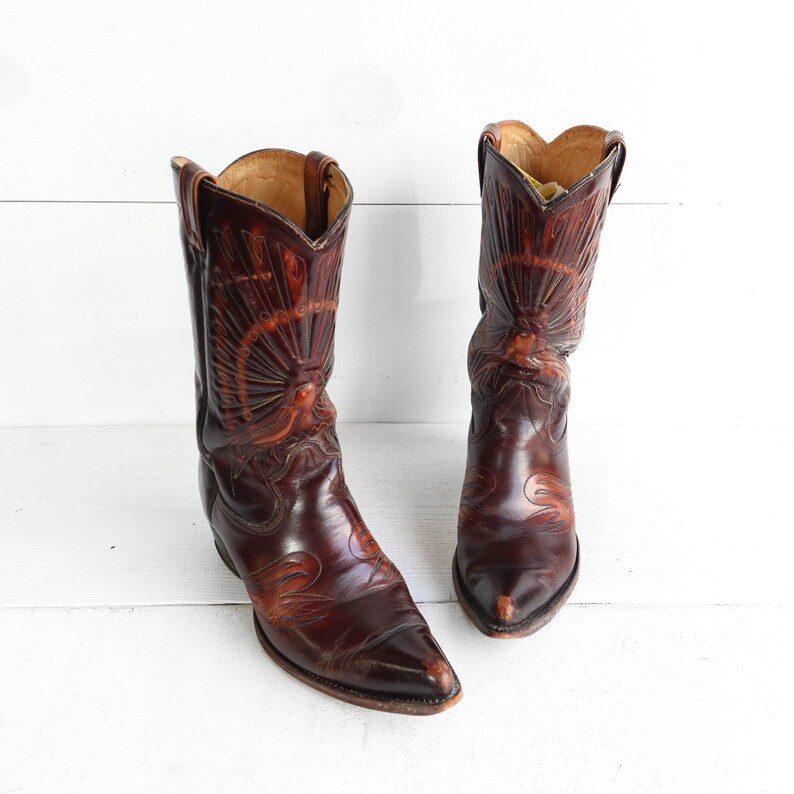 peacock cowboy boots
