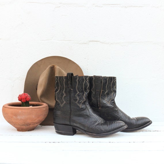 mens short western boots