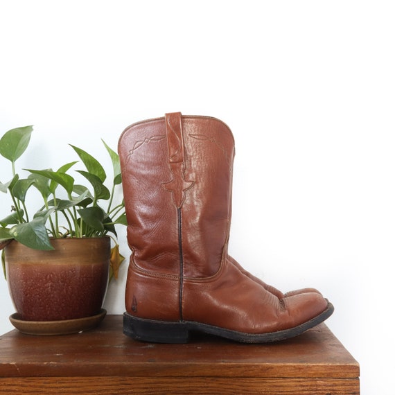 Distressed Vintage Lucchese Boots Roper Style West