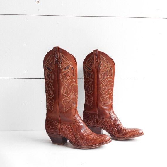 dan post snakeskin boots womens