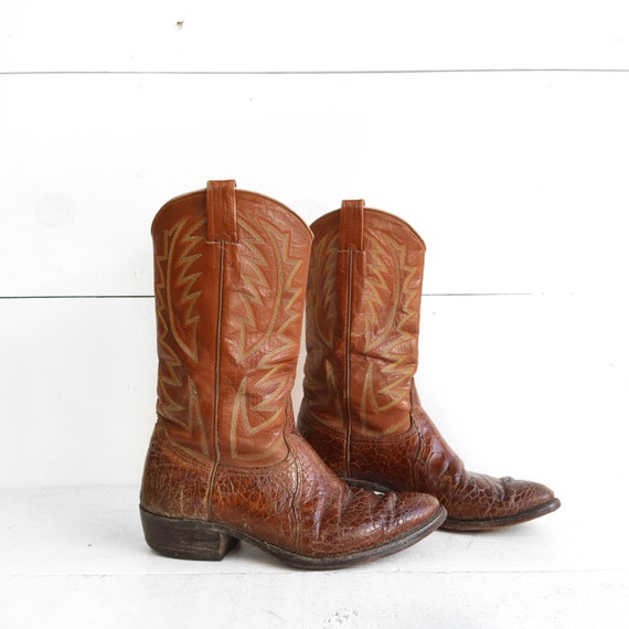 distressed cowboy boots