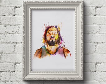 Fastest KO in UFC Jorge Masvidal vs Askren Flying Knee Art Poster 11x17 13x19