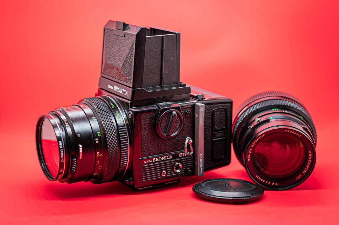 Bronica ETRS 645 Medium Format Film Camera With Waist Level Viewfinder