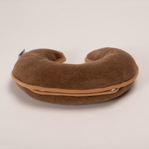 Soft natural neck pillow, travel pillow, relaxation gifts, camel wool pillow, car pillow, eco friendly custom pillow, new car gift