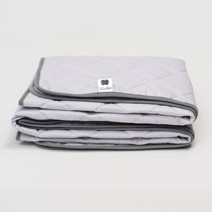 Light Grey Summer Merino Wool Blanket – Lightweight Cotton Coverlet • Breathable Organic Throw • Eco-Friendly Bedding • Custom Sizes