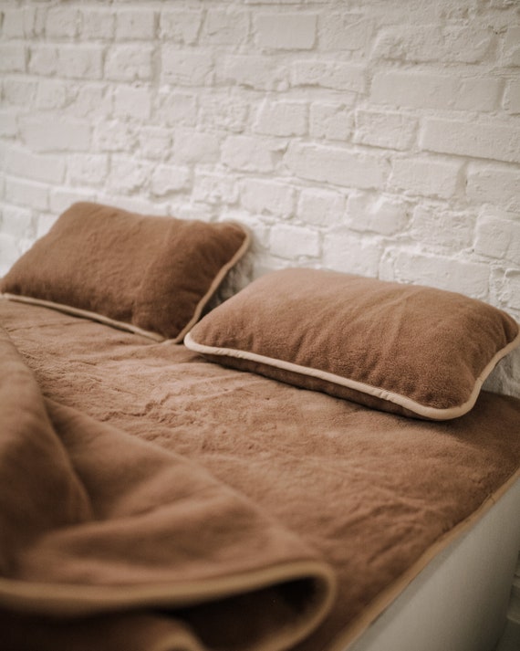 Camel Wool Adjustable Sleeping Pillow Long Pillow for Bed Big Organic Pillow Hypoalergenic Pillow Dream Pillow New Home Gift Etsy