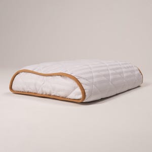 Stripe satin orthopedic pillow, premium cotton sleeping pillow, breathable pillow, new home gift, comfortable sleeping, organic neck pillow