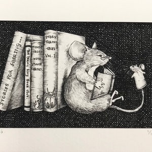 Mouse Print - "Book Club"