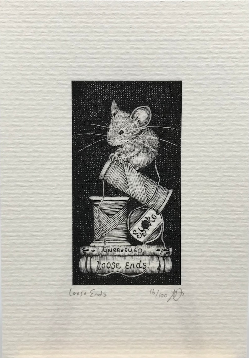 Loose Ends Mouse Print