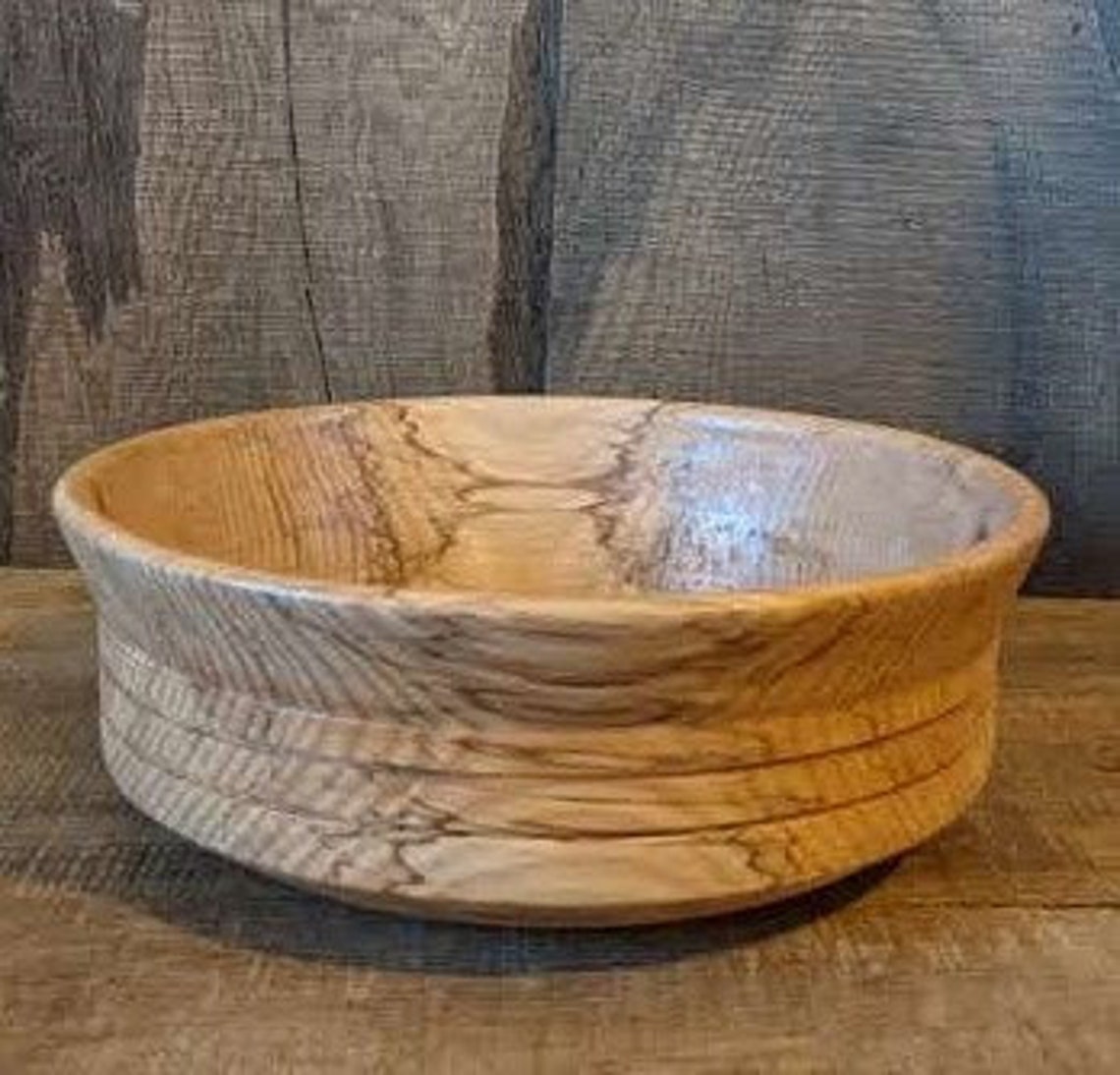 Large Acacia Decorative Wooden Bowl a Unique Wooden Gift for Etsy Canada