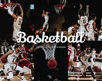 15 Basketball Lightroom Presets, Elevate Your Sports Photography with Trendy Sport, HDR, Workout Vibes. Take Your Shots to the Next Level