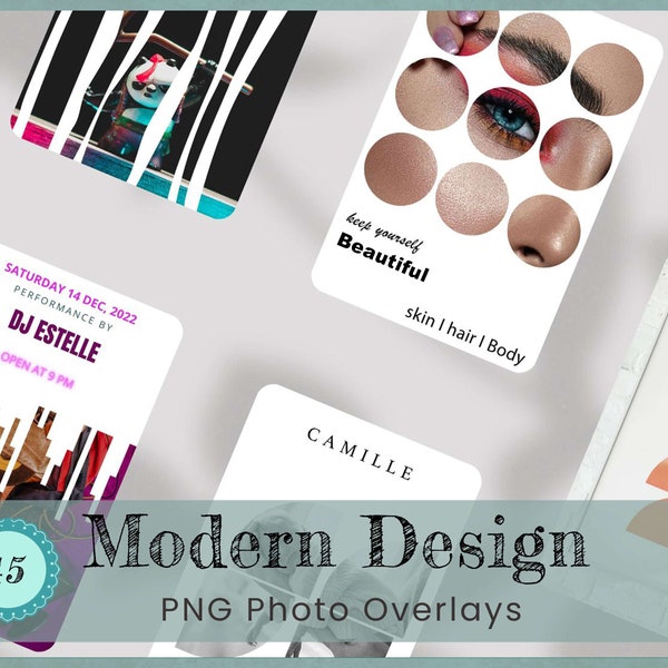 covers app on iphone 45 Modern Design Photoshop frame masks, Digital overlay for printing, Social Media Poster Cover, Website banner, album Art, apparel & outfit