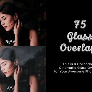 75 Glass Photoshop Overlays to elevate your photography. The glassy Texture pack includes Raindrops, Light Effects, Urban Reflection, Waterdrops, City Bokeh, Water Splatter, Frosted Glass, and Window Backdrop.