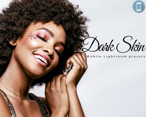 6 Dark Skin Mobile Lightroom Presets Black Tan Adobe Lr Etsy
