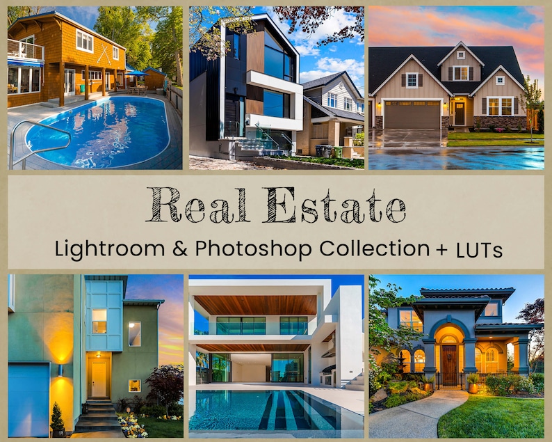 Real Estate Lightroom Presets Mobile Actions LUT Etsy