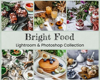 Predefinições de fotografia gastronômica com cores vibrantes: filtros para celular e computador