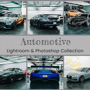 Automotive Lightroom Mobile Presets Photoshop Actions Filters Car Sport Race Motorcycle Instagram Moody Vehicles Influencer Photography LUTs