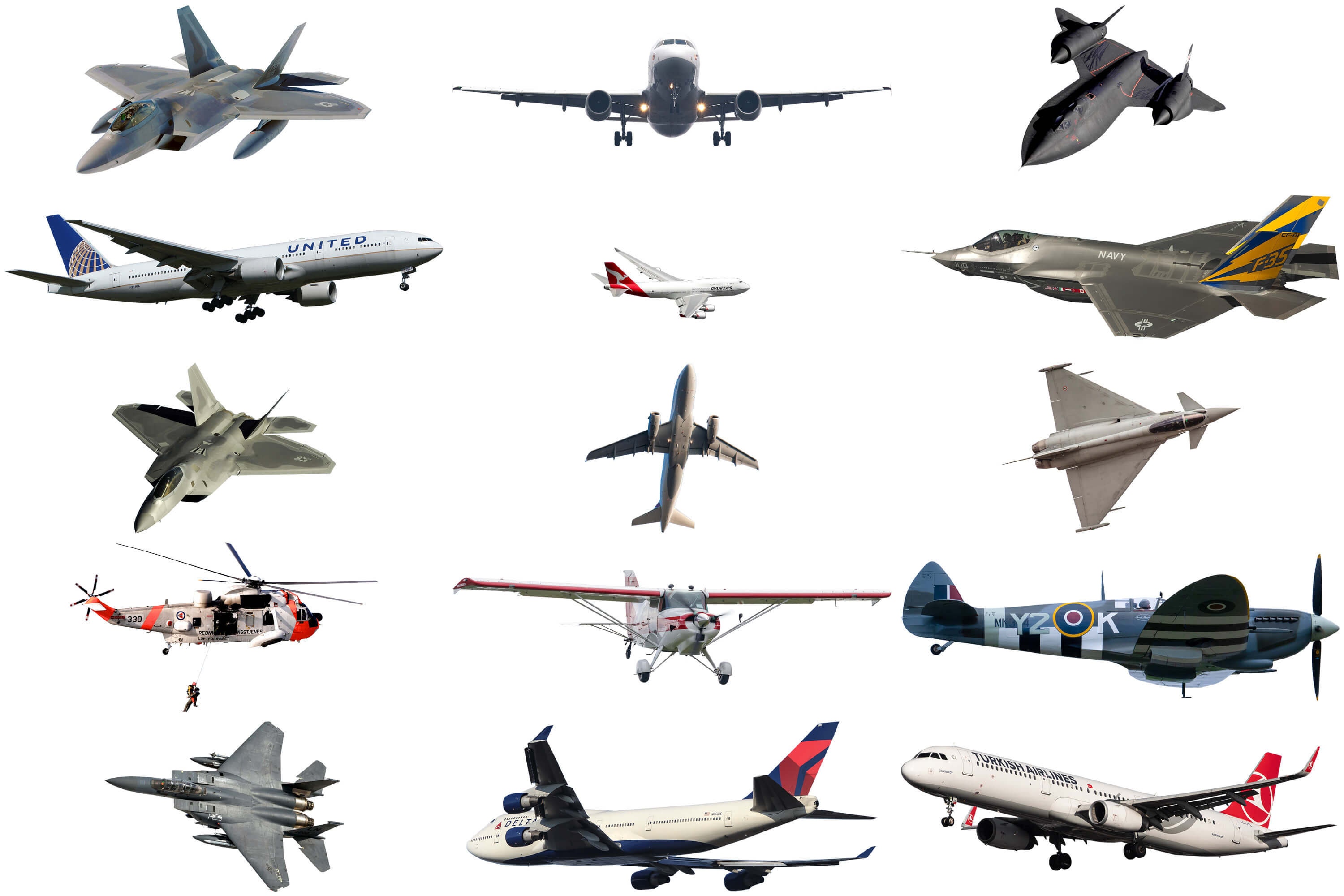 30 Aircraft Png File Overlays Realistic flying Etsy