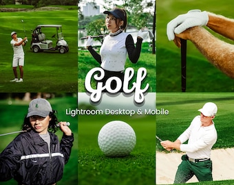 Golf Lightroom-voorinstellingen: levendige filters voor sportfotografie (desktop en mobiel, pdf-gids inbegrepen)