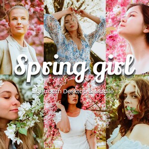 Spring Girl Lightroom Presets: Vibrant Mobile & Desktop Filters (XMP/DNG)