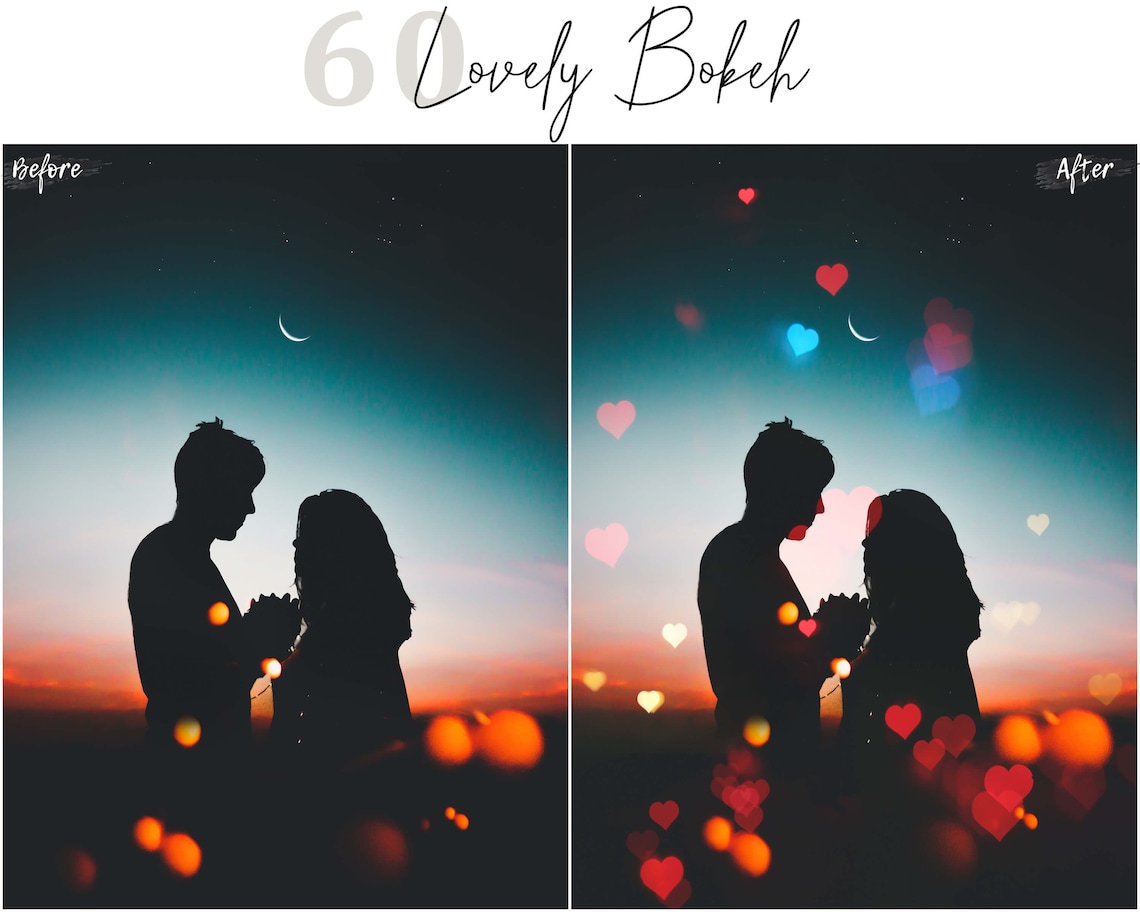 60 Lovely Bokeh lights Photo Effect Overlays Love Overlay image 7